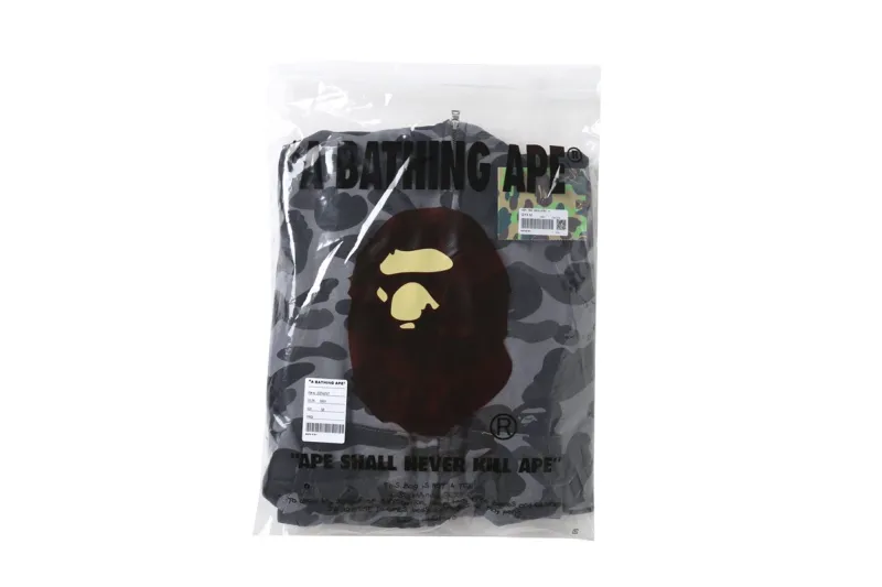 BAPE Color Camo Shark Zip Hoodie Black 0039 100000106SFZH BLAC