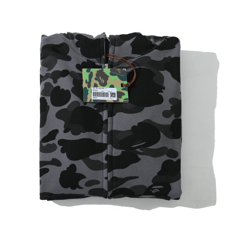 BAPE Color Camo Shark Zip Hoodie Black 0039 100000106SFZH BLAC