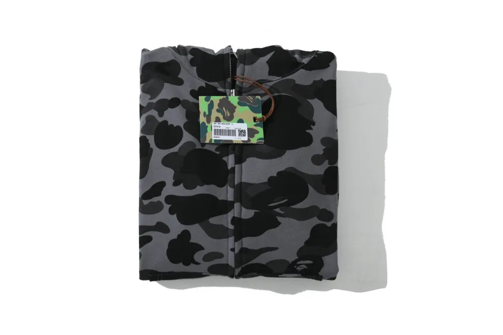BAPE Color Camo Shark Zip Hoodie Black 0039 100000106SFZH BLAC