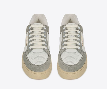 Sl/61 Sneakers In Leather And Suede Saint Lauren