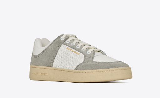 Sl/61 Sneakers In Leather And Suede Saint Lauren