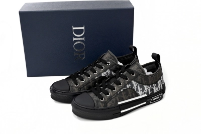 Rsnow Dior B23 Low Top Canvas Oblique Black 3SN249YJP_H960 02