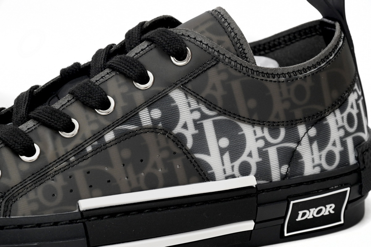 Rsnow Dior B23 Low Top Canvas Oblique Black 3SN249YJP_H960