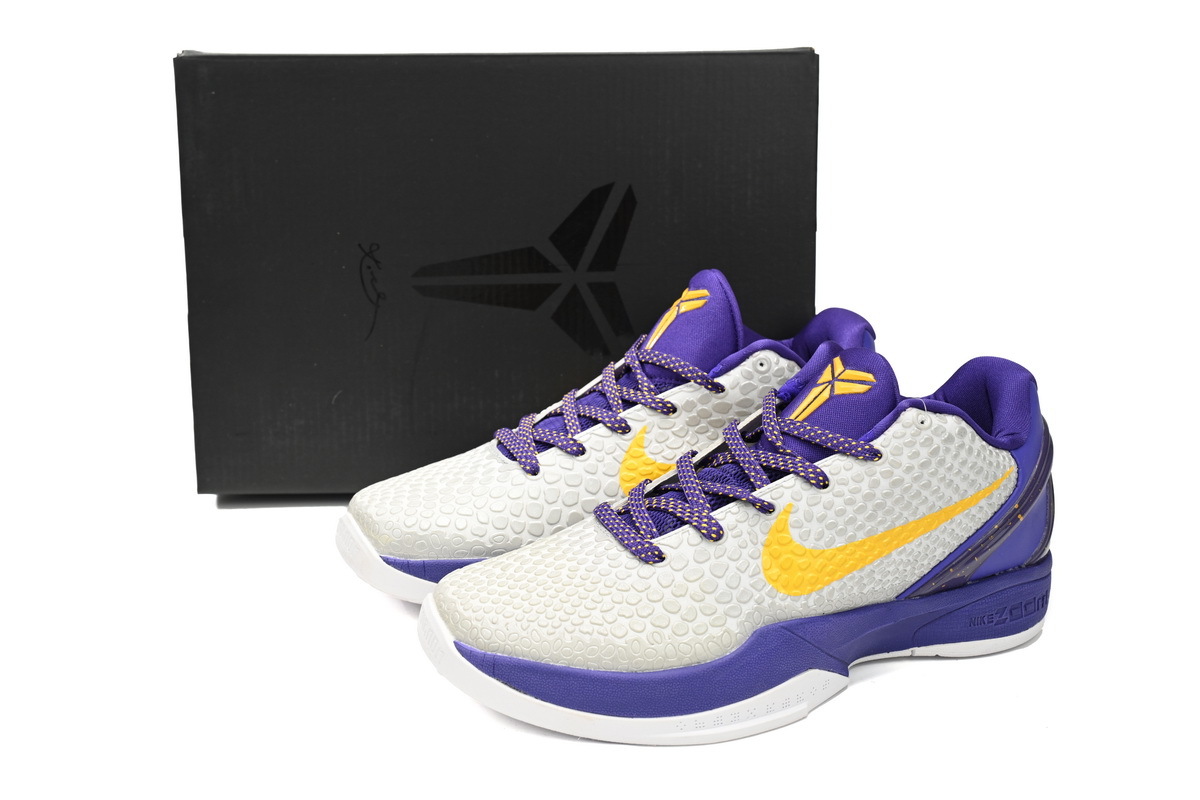 Rsnow Nike Kobe 6 Lakers Home 429659-104/CW2190-104