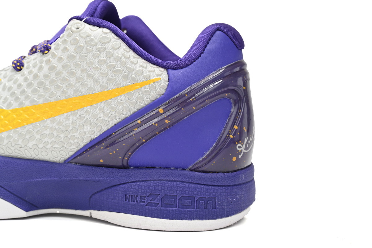 Rsnow Nike Kobe 6 Lakers Home 429659-104/CW2190-104