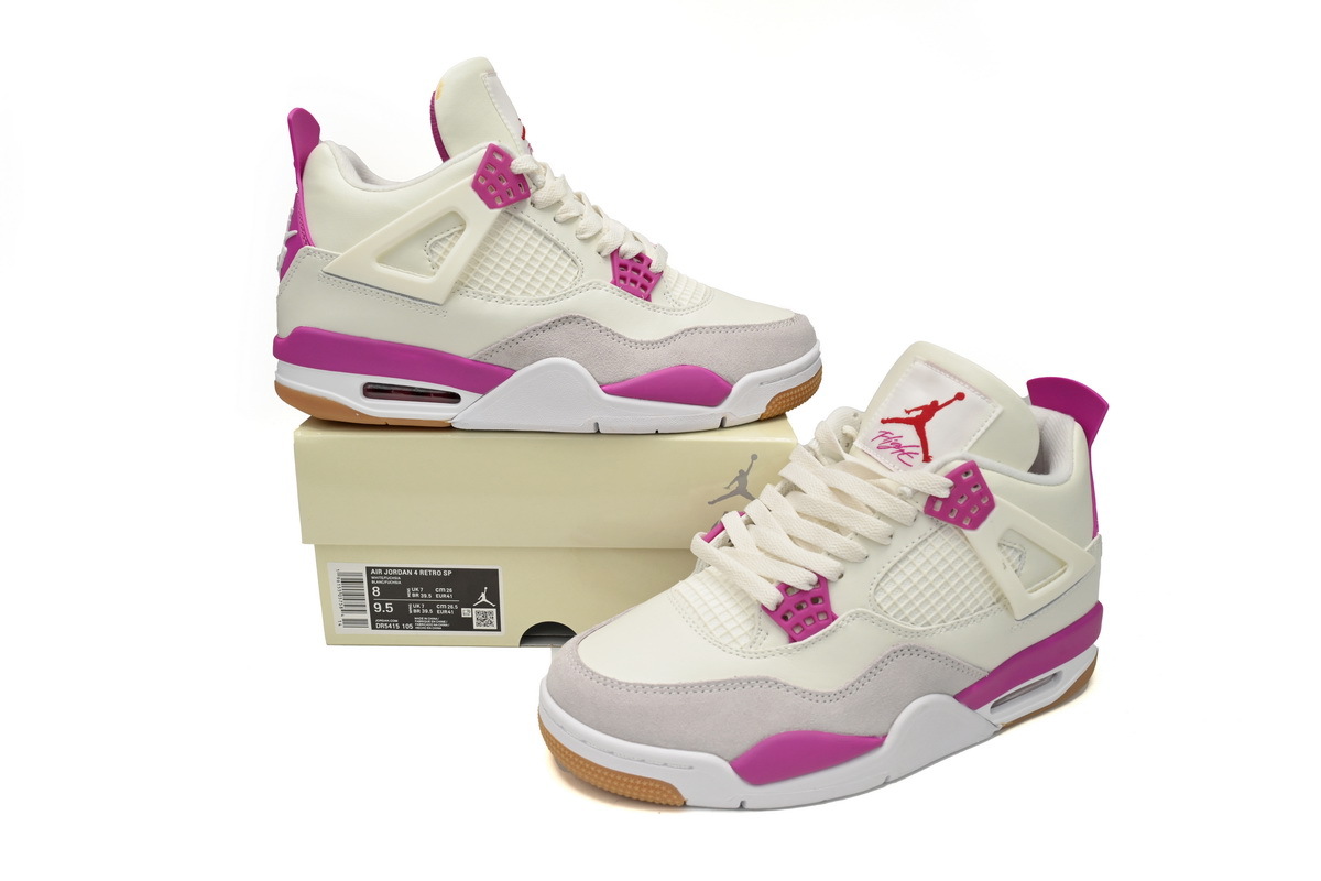 Rsnow Nike SB x Air Jordan 4 White Purple Grey DR5415-105