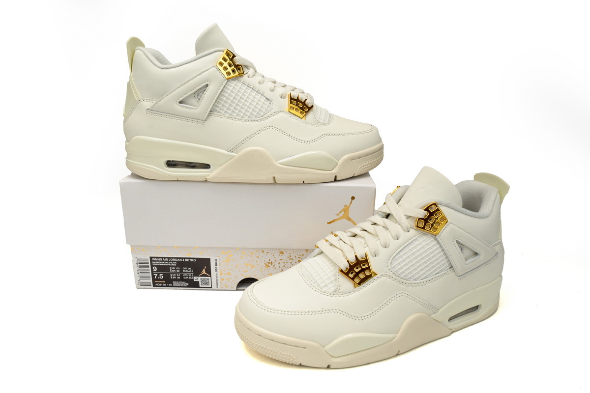 Rsnow Air Jordan 4 Metallic Gold AQ9129-170