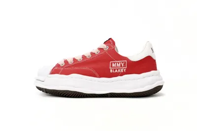 Rsnow Maison Mihara Yasuhiro Blakey OG Sole Canvas Low Red A08FW735 01