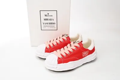 Rsnow Maison Mihara Yasuhiro Blakey OG Sole Canvas Low Red A08FW735 02