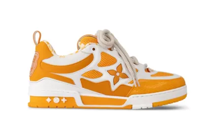 Rsnow Louis Vuitton LV Skate Sneaker Yellow White 1AC534 01