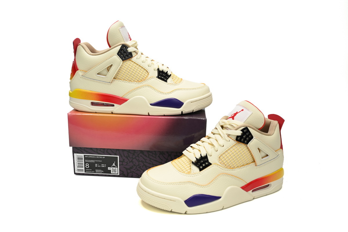 Rsnow J Balvin x Air Jordan 4 White Blue Red FN0344-901