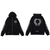 Chrome Hearts Black Zipper Hoodie