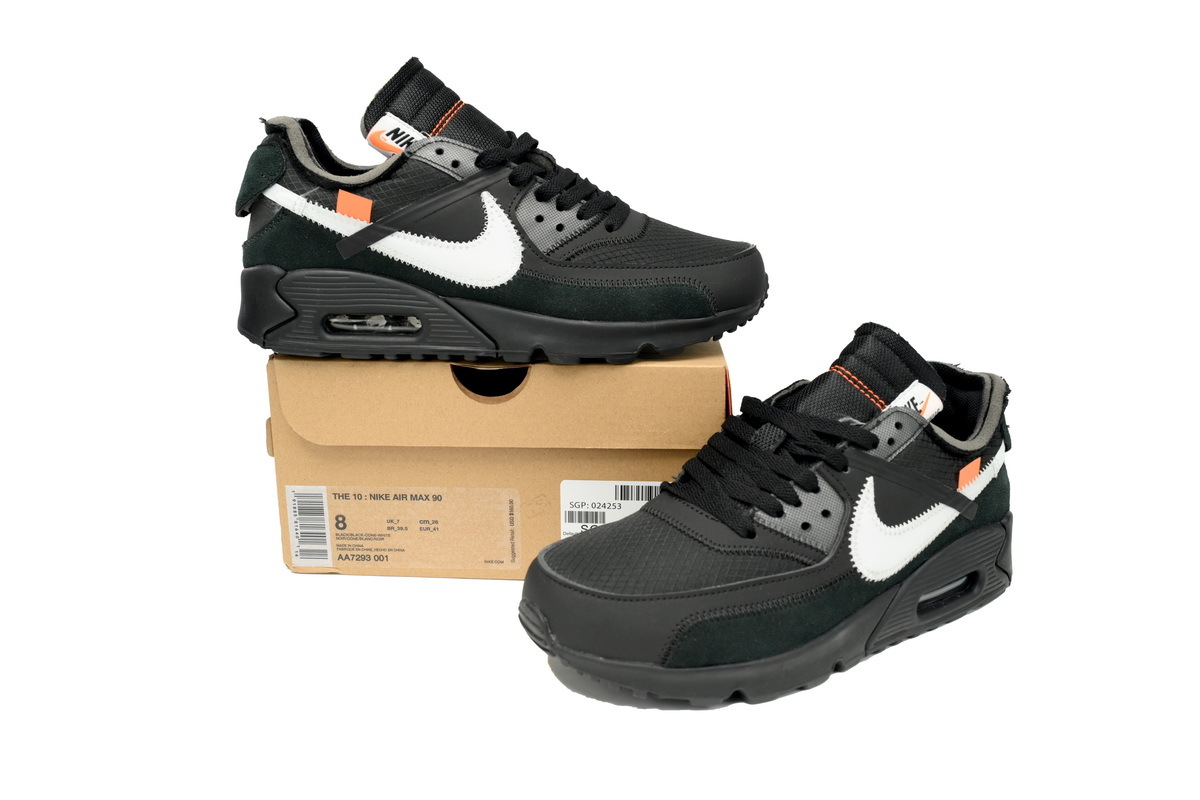 Off White x Nike Air Max 90 All Black AA7293-001
