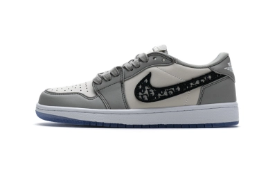 Dior x Air Jordan 1 Low Wolf Grey CN8608-002 01