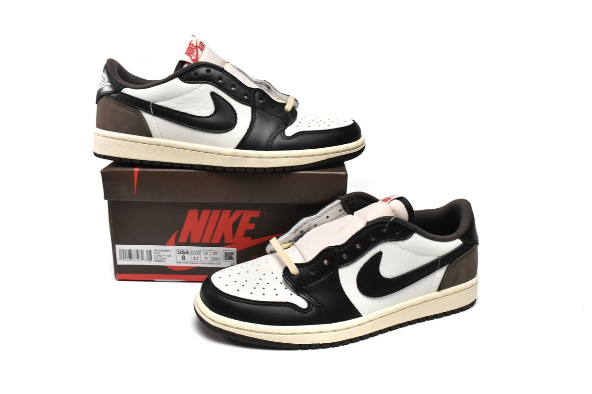 Travis Scott Jordan 1 Low Mocha Reps