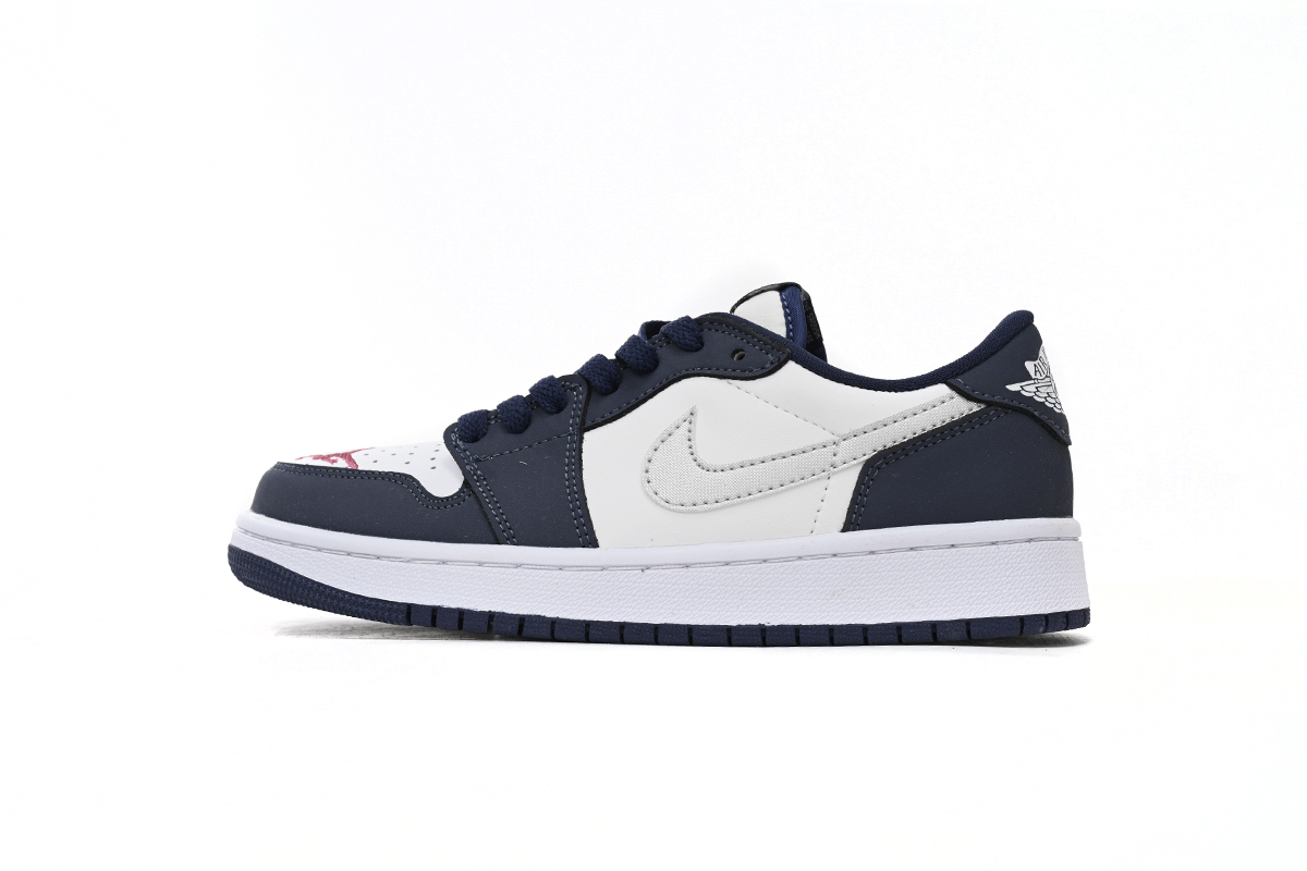 fake jordan 1 low midnight navy