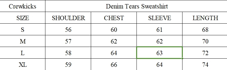 Combo Sale for Denim Tears The Cotton Wreath Sweatshirt and Sweatpants