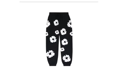 Denim Tears The Cotton Wreath Sweatpants Black 01