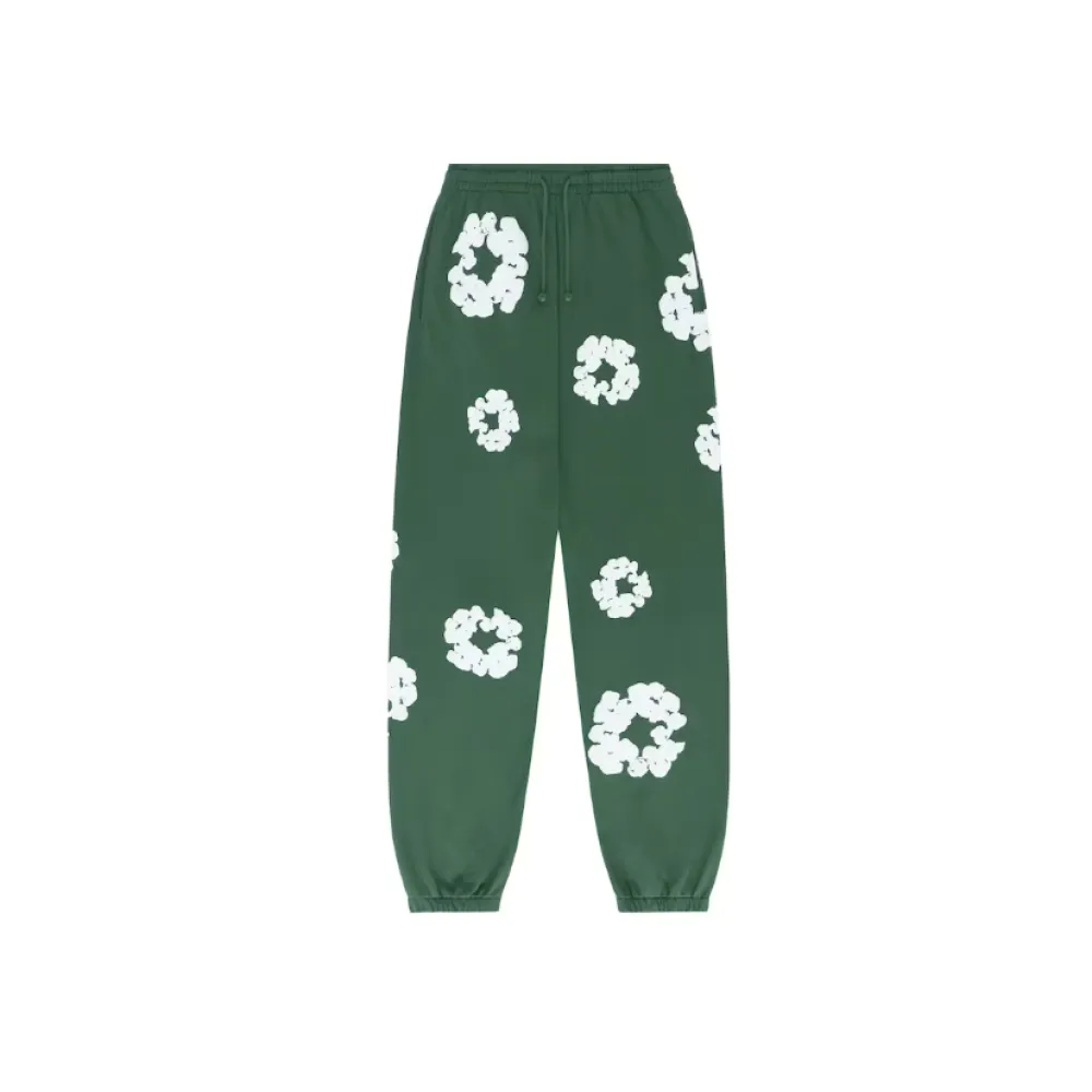 Denim Tears The Cotton Wreath Sweatpants Green Fake