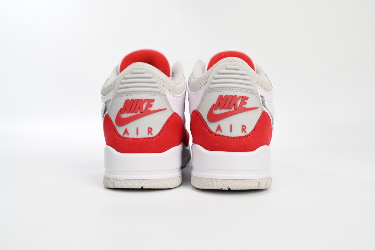 Fake Jordan 3 White University Red