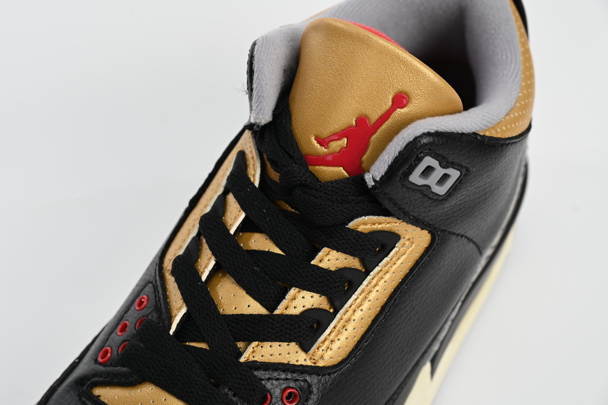 black gold jordan 3 replica