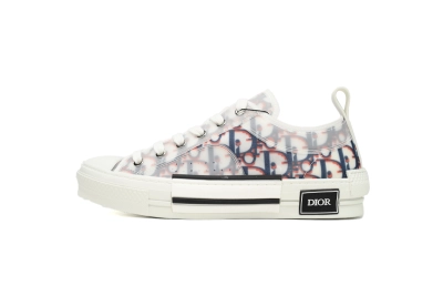 Dior B23 Low Top Red Blue Oblique 3SN249YTG_H563 01