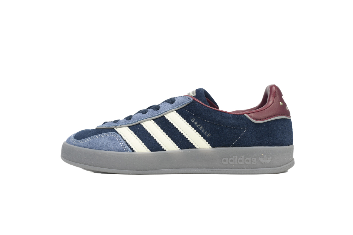 Gazelle Indoor Crew Navy Burgundy Fake