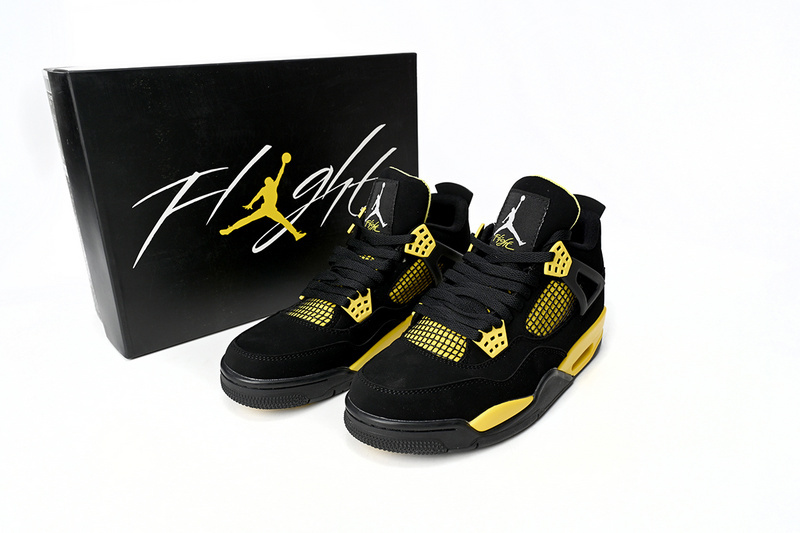 air jordan 4 retro yellow black