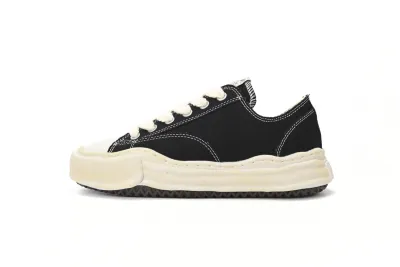 Maison Mihara Yasuhiro Hank Vintage Sole Canvas Low Black RSNOW A09FW734 01