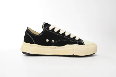 Maison Mihara Yasuhiro Hank Vintage Sole Canvas Low Black RSNOW A09FW734 02