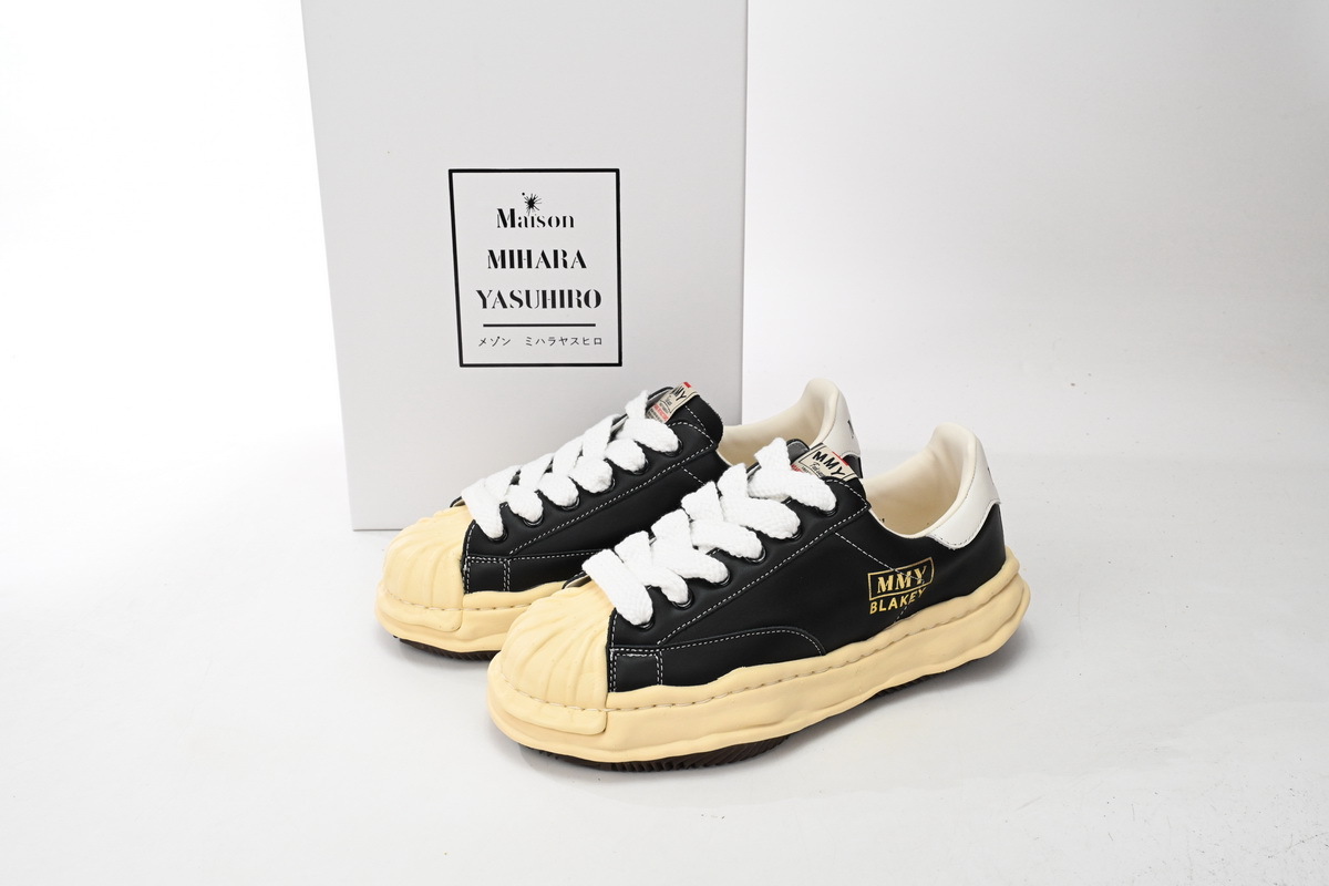 Maison Mihara Yasuhiro Blakey OG Sole Vintage Canvas Low Black NO.784 RSNOW A09FW732