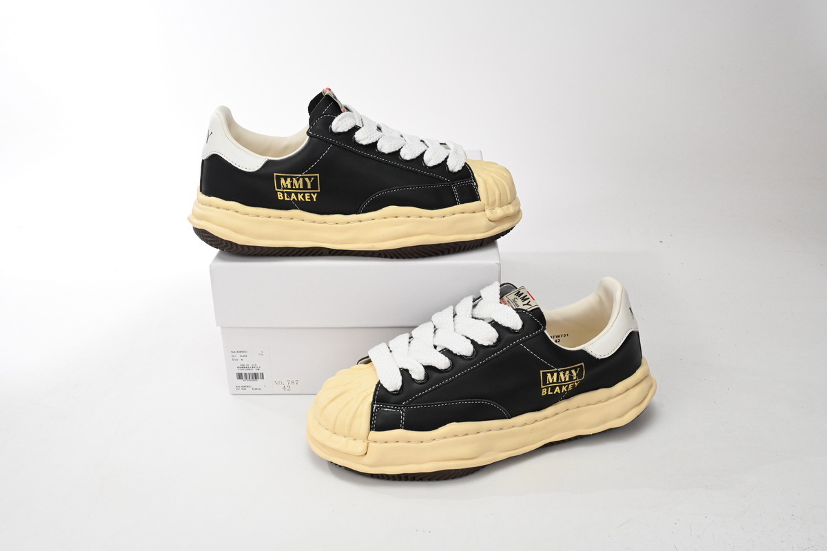 Maison Mihara Yasuhiro Blakey OG Sole Vintage Canvas Low Black NO.784 RSNOW A09FW732