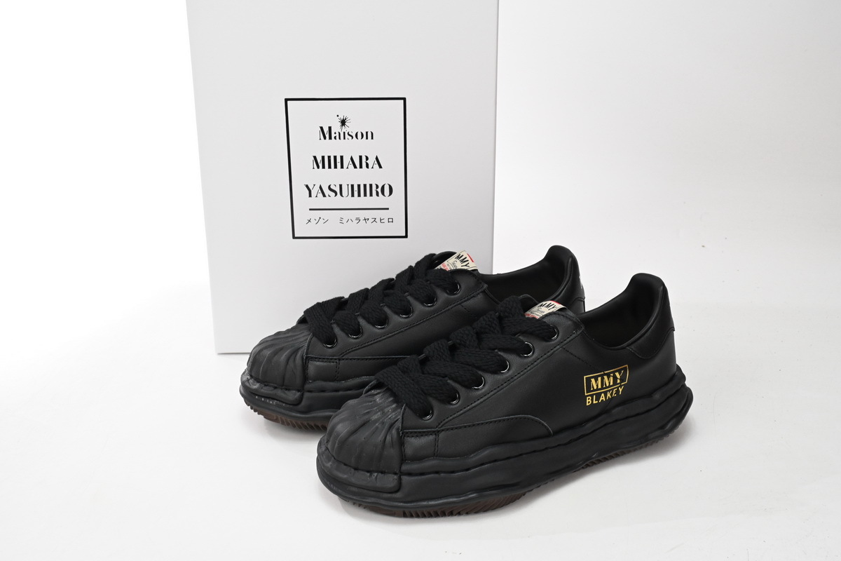 Maison Mihara Yasuhiro Blakey Puffer OG Sole Leather Low Black NO.751 RSNOW A12FW723
