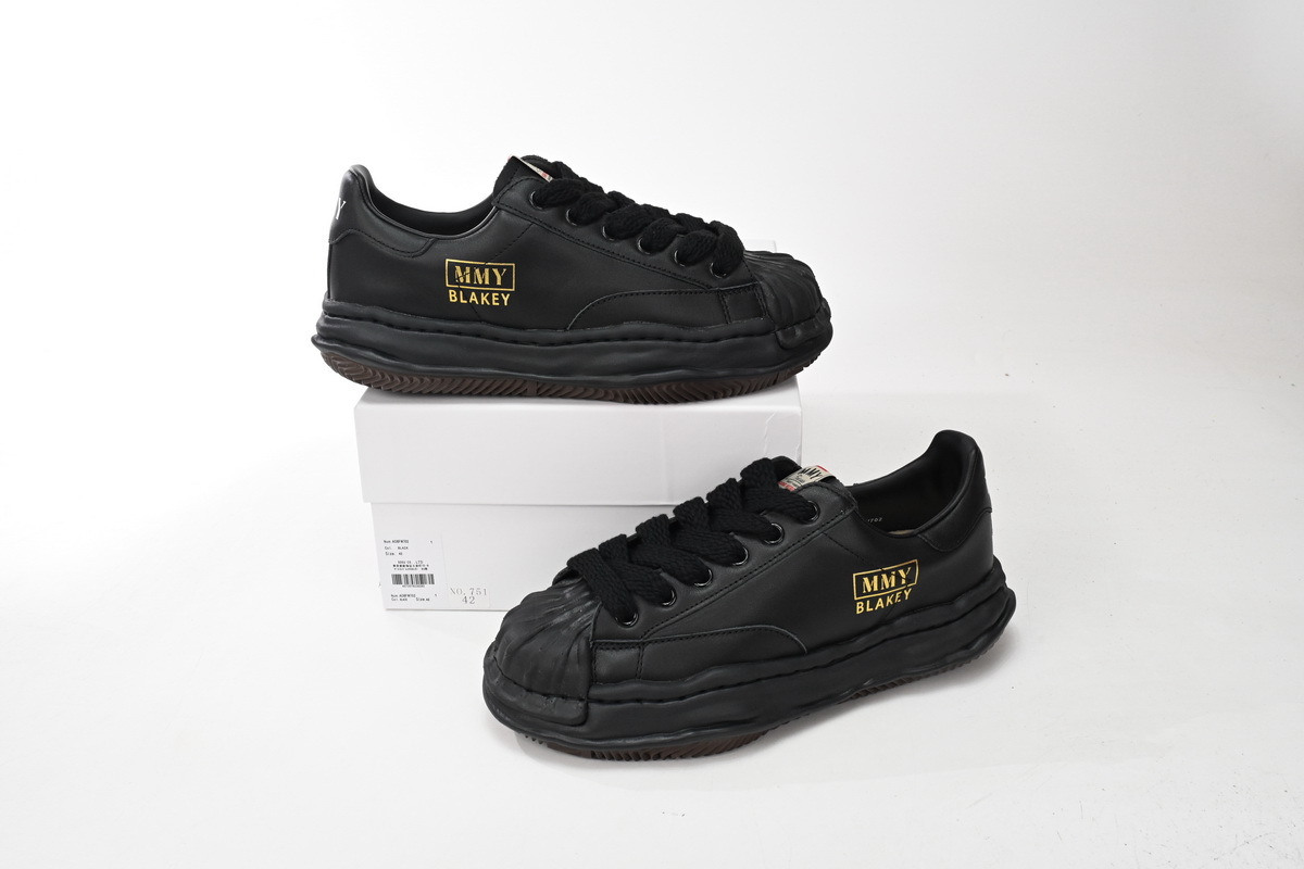Maison Mihara Yasuhiro Blakey Puffer OG Sole Leather Low Black NO.751 RSNOW A12FW723
