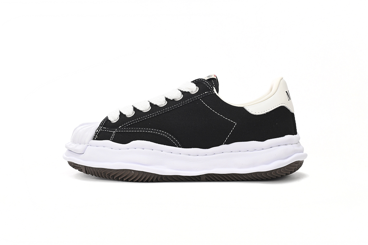 Maison Mihara Yasuhiro Blakey OG Sole Canvas Low Black No Logo NO.703 RSNOW A06FW704