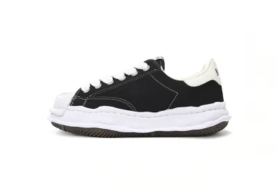Maison Mihara Yasuhiro Blakey OG Sole Canvas Low Black No Logo RSNOW A06FW704 01