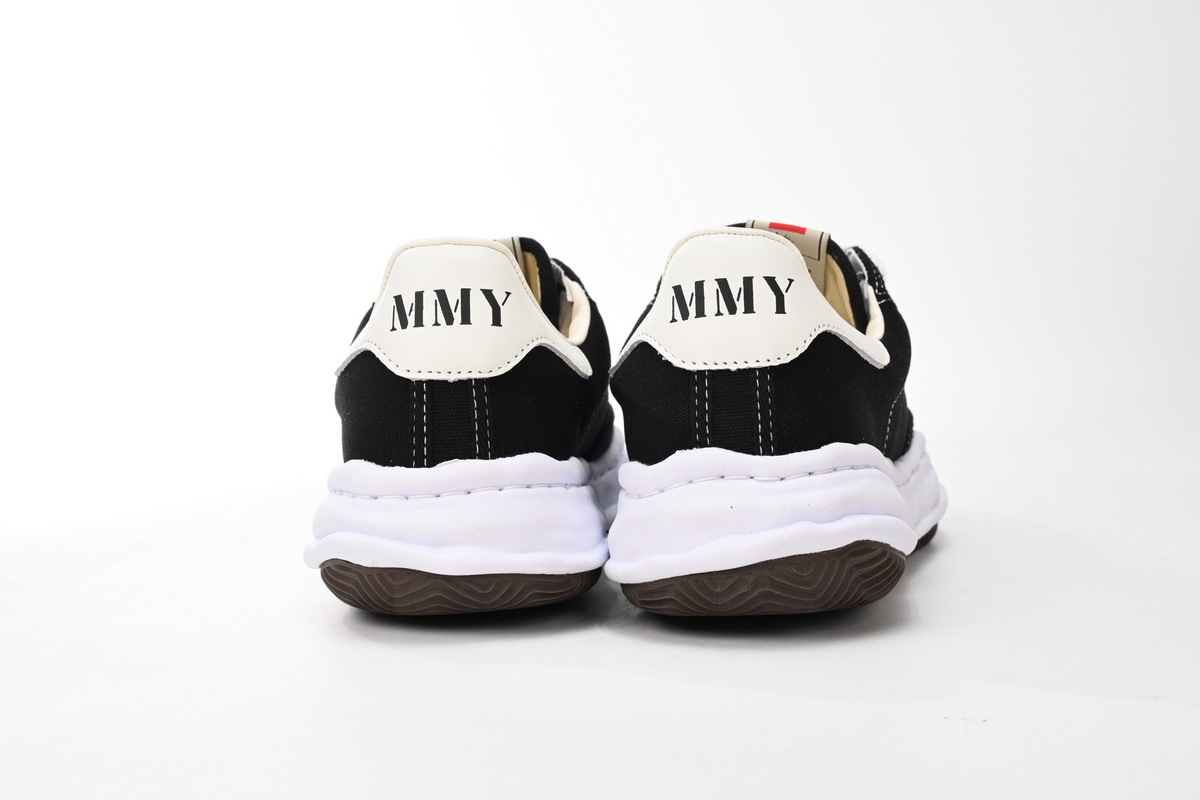 Maison Mihara Yasuhiro Blakey OG Sole Canvas Low Black No Logo NO.703 RSNOW A06FW704