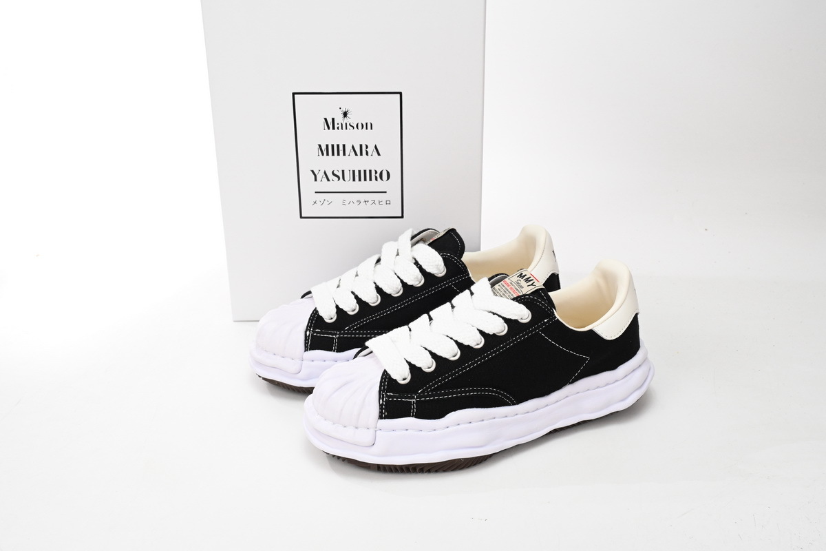 Maison Mihara Yasuhiro Blakey OG Sole Canvas Low Black No Logo NO.703 RSNOW A06FW704