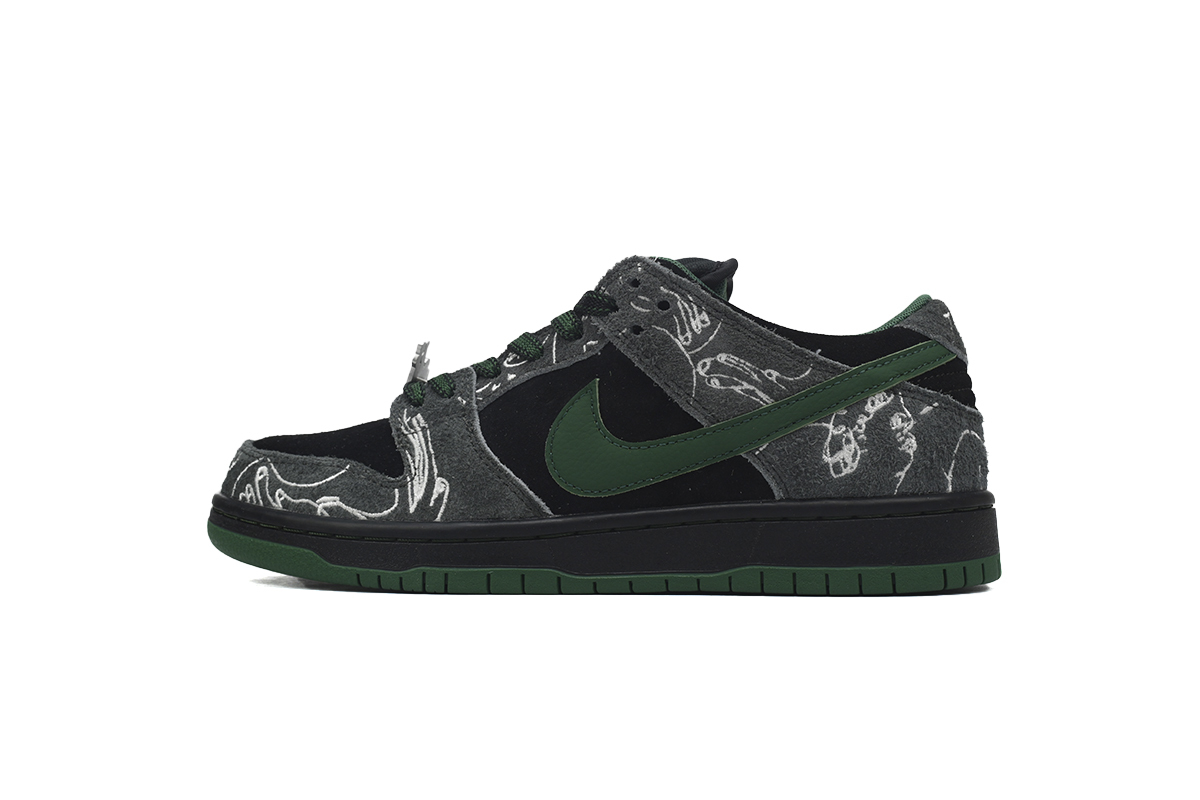 Nike Dunk SB Low THERE Skateboards Black Gorge Green HF7743-001