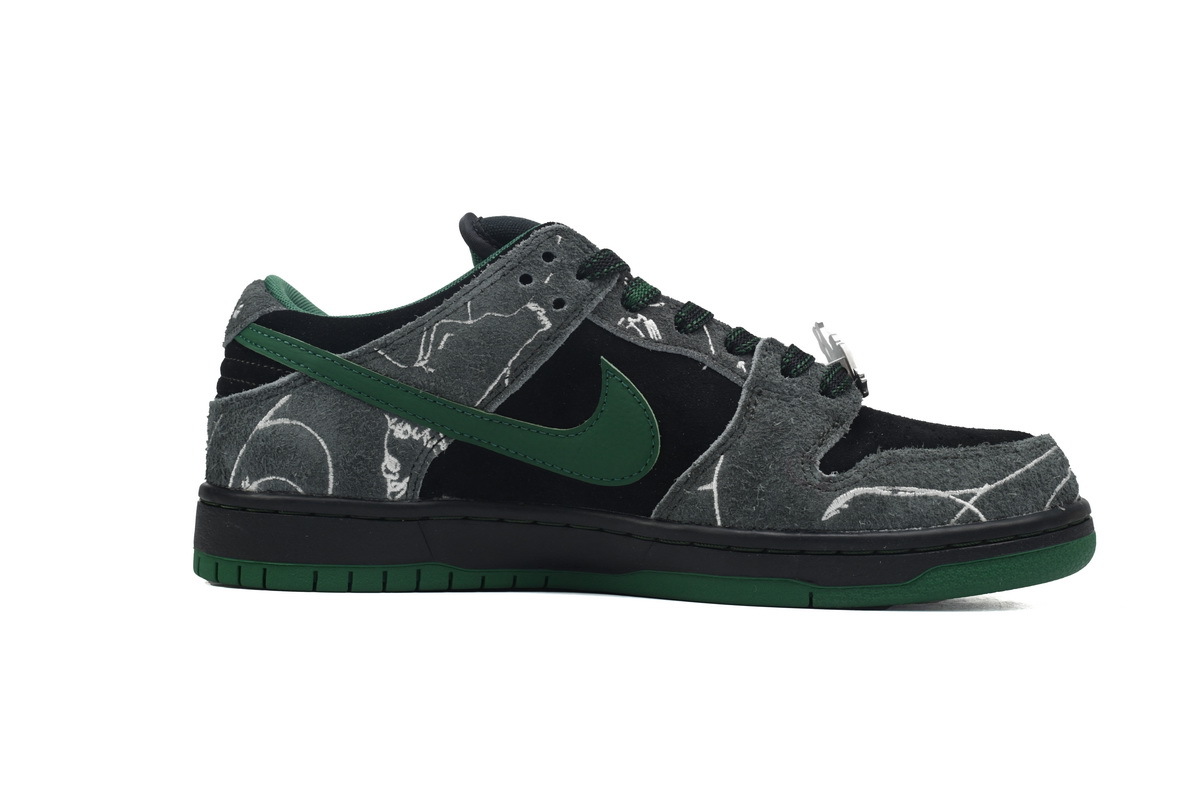 Nike Dunk SB Low THERE Skateboards Black Gorge Green HF7743-001
