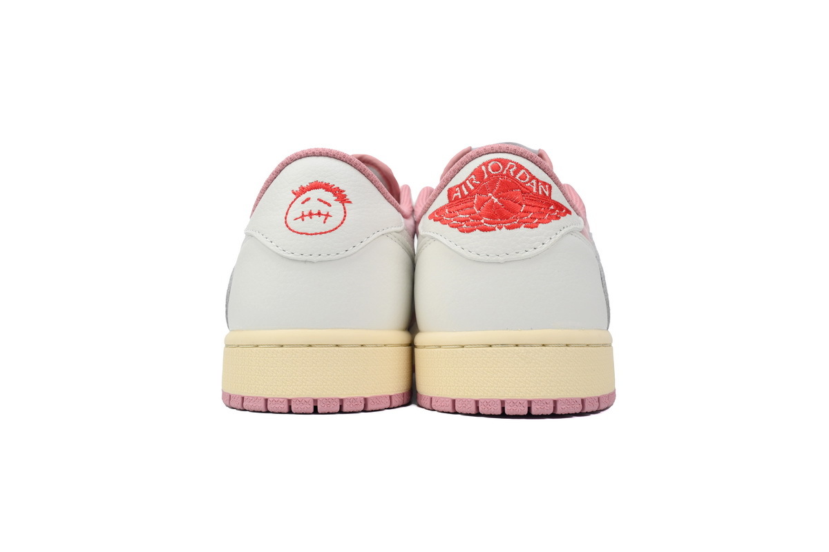Travis Scott x Air Jordan 1 Low OG White Pink DM7866-600