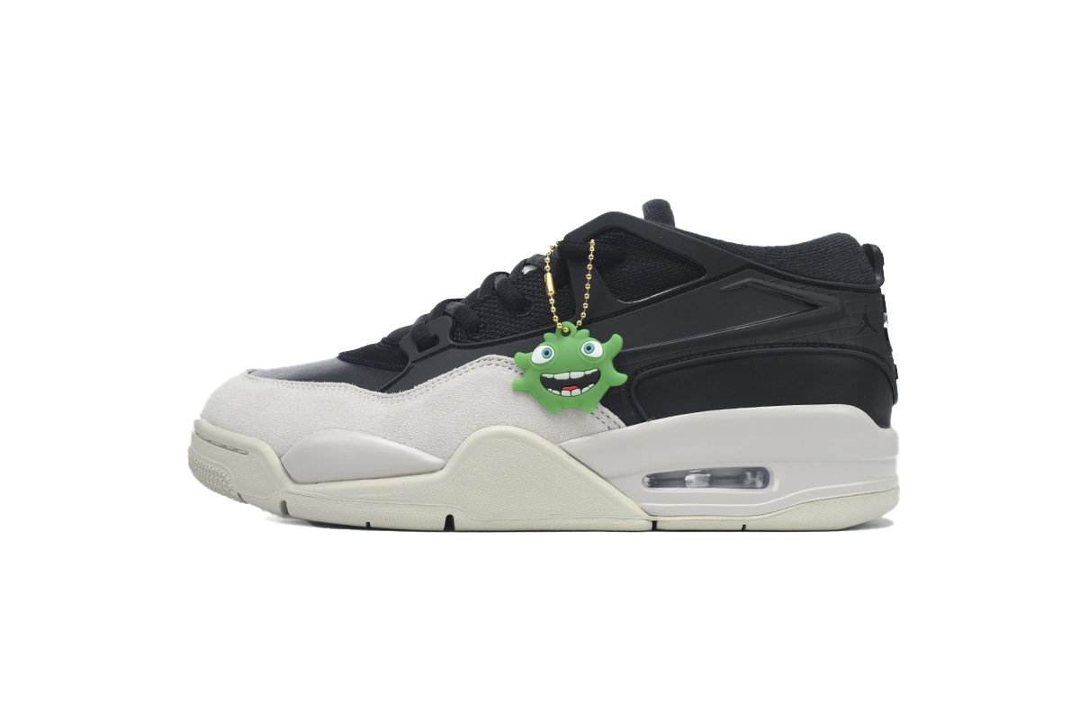 Fake Jordan 4 RM Black Light Bone