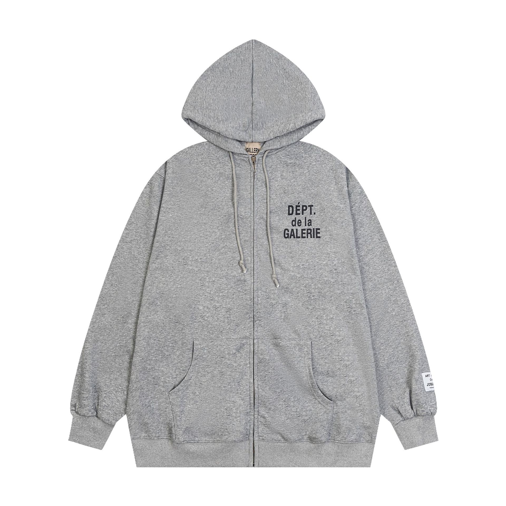 Gallery Dept. Zip Hoodie Grey