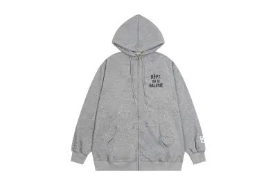 Gallery Dept. Zip Hoodie Grey 01