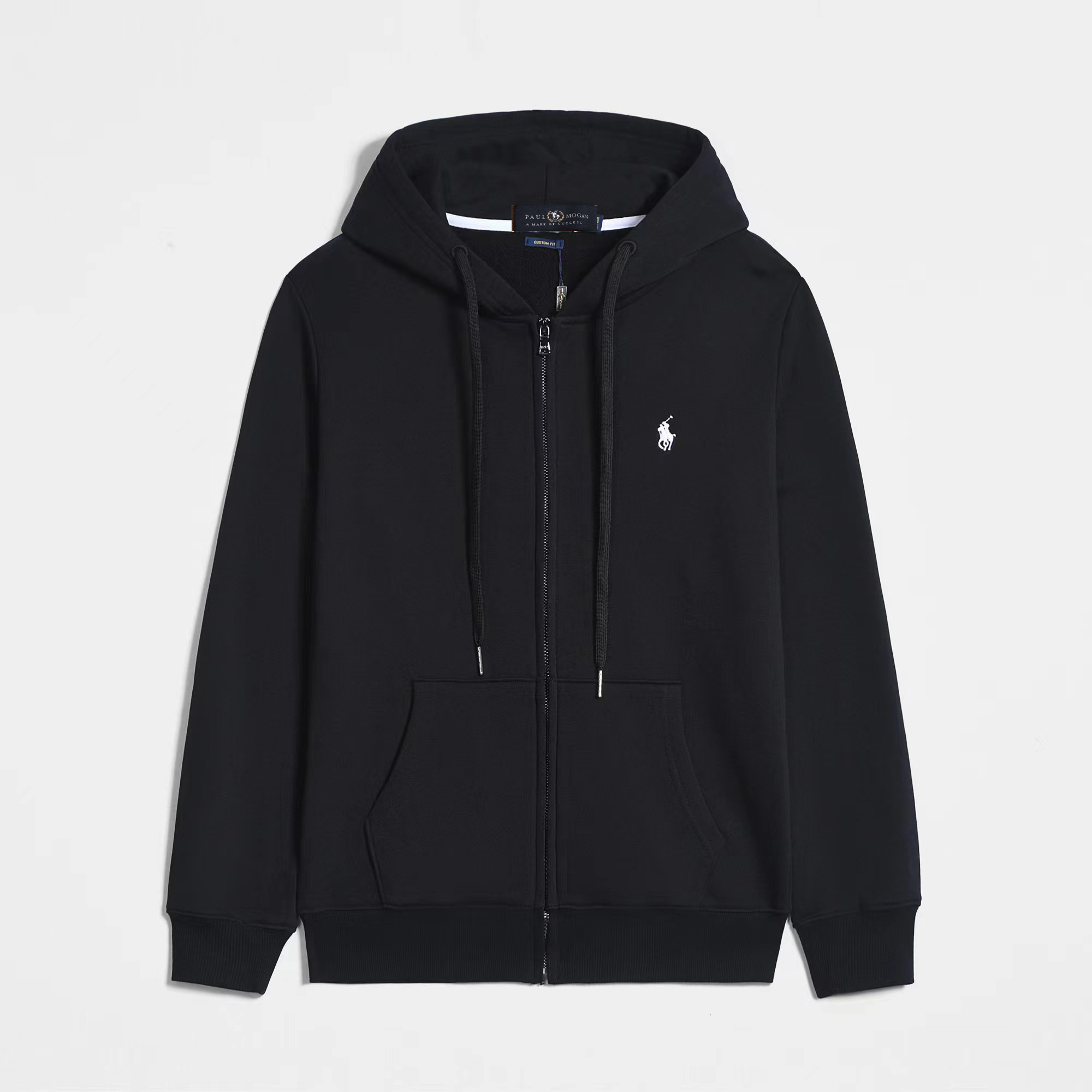 Polo Ralph Lauren Hoodie Black with Black Lace