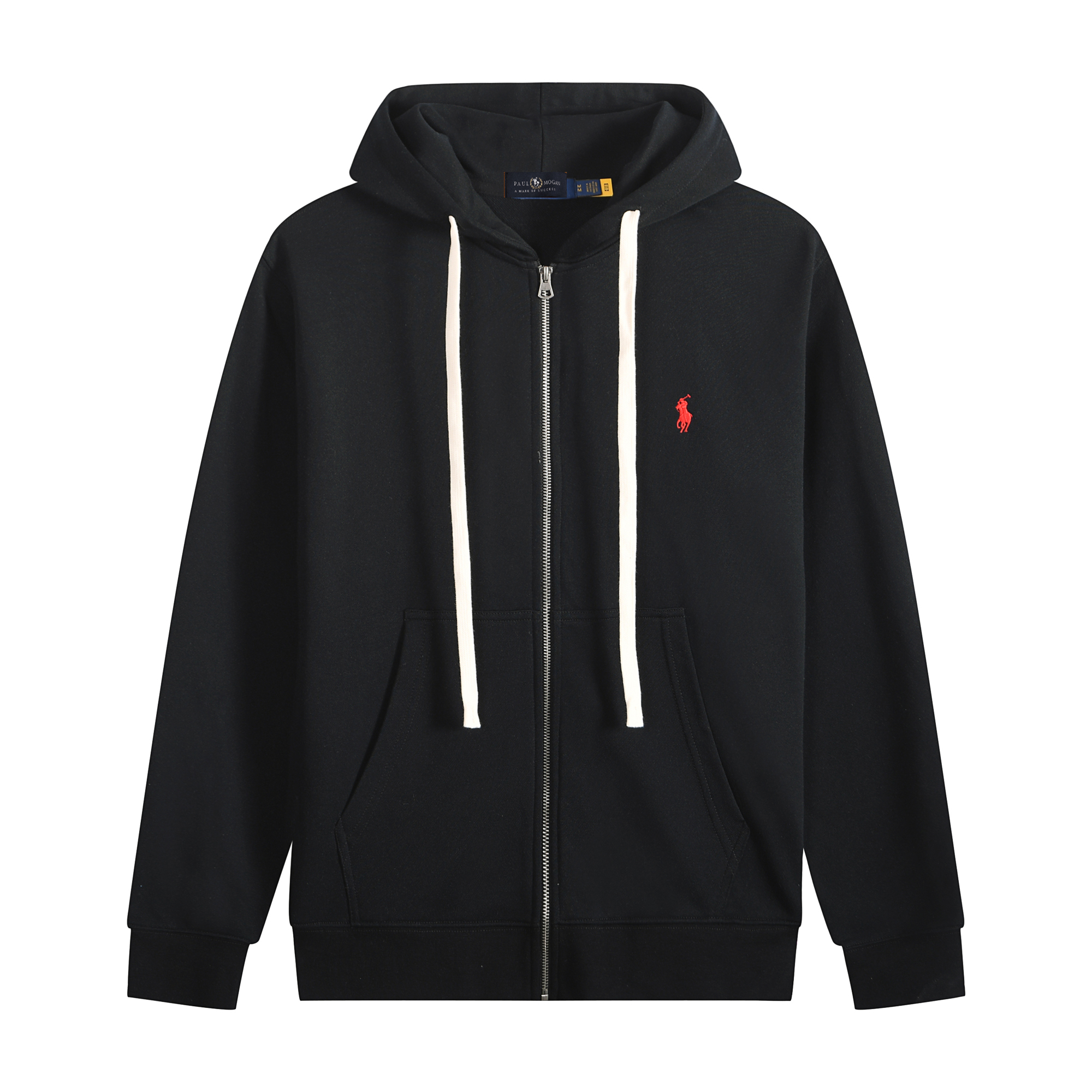 Polo Ralph Lauren Hoodie Black with White Lace