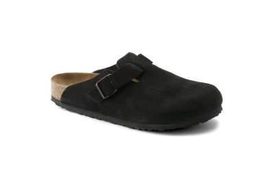 Boston Soft Footbed Suede Leather Black 02