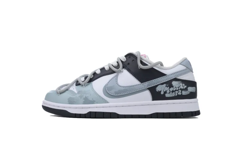 Nike Dunk Low Black Grey Blue FB9109-401