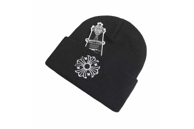 Chrome Hearts Plus Cross Beanie Black 01