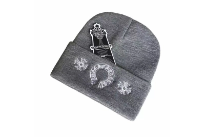 Chrome Hearts Horse Shoe Beanie Grey 01